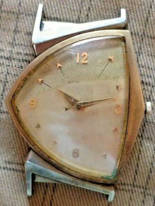 Vintage Hamilton Triangle Shape Watch Gold Filled Parts You Fix Be Happy