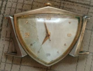 Vintage Hamilton Triangle Shape Watch Gold Filled Parts You Fix Be Happy 4