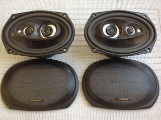 Rare Vintage Pioneer Japan Sp - 6903 6x9 4 - Way Speakers 250w Max 4 Ohm Old School