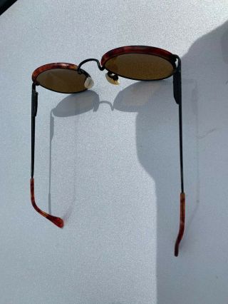 Vintage Revo Advanced Circle Sunglasses Orange Mirror Lens 973 008 Frame Italy