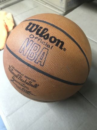 Wilson Vintage NBA Official leather Game Ball basketball o’brian USA 2