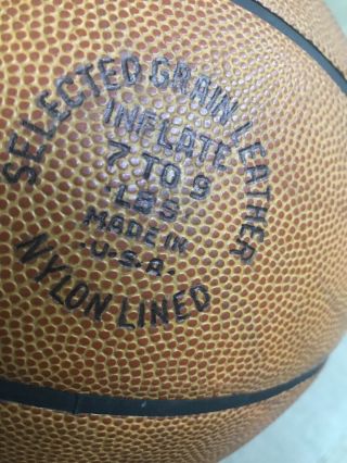 Wilson Vintage NBA Official leather Game Ball basketball o’brian USA 4