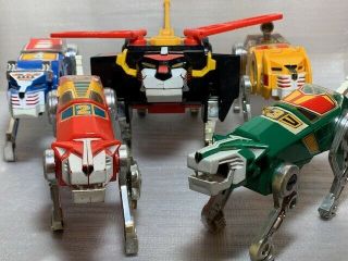 Complete Set Of All 5 Voltron Lions 1984 Panosh Place Vintage With 2 Weapons