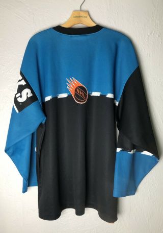 Vintage Nike San Jose Sharks Jersey All Over Print Men Sz XXL 90s Rare Big Logo 2
