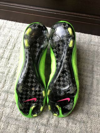 Nike Mercurial Superflys Iv Electric Green And Pink Soccer Cleats Size 8.  5 Rare 7