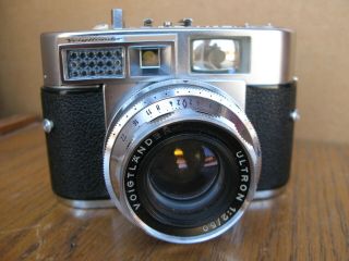 Voigtlander Vitomatic Iia W Ultron 50mm F2 Lens Vintage 35mm Shooter Camera Nrv