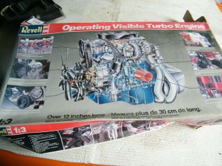 Vintage Revell 8879 1:3 Operating Visible Turbo Engine Nos