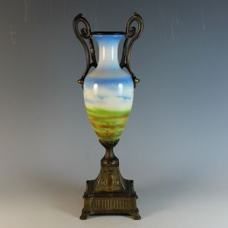 Antique French Porcelain and Bronze Vase Urn 2