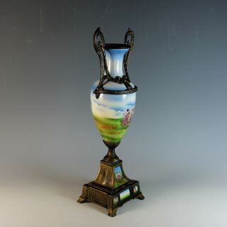 Antique French Porcelain and Bronze Vase Urn 3