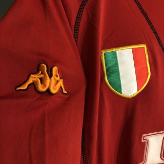 RARE Vintage 2000 - 2002 Roma Italy Totti Soccer Jersey Shirt 10 Medium INA 4