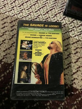 THE MACHO MAN RANDY SAVAGE AND ELIZABETH WWE WCW WWF RARE OOP VHS BIG BOX SLIP 4