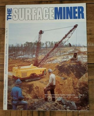 Bucyrus Erie The Surface Miner Vintage Crane Brochure (mining Industry) 31 Pages