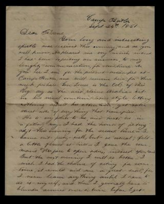 Rare 14th South Carolina Infantry Confederate Civil War Letter From Aiken,  Sc