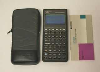 Hewlett Packard Hp 48sx Vintage Scientific Expandable Calculator,  Case,  Guide
