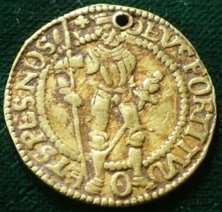 V.  Rare Dutch 1596 Netherlands - West Friesland 1 Ducat Gold Coin