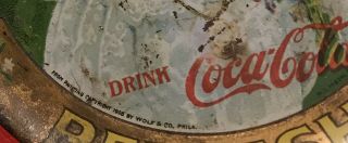 Rare 1906 Coca Cola Tip Tray Soda Sign 113 Years Old 3