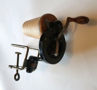 Rare vintage/antique Singer? Knitting/sock/sewing machine yarn wool winder spool 4