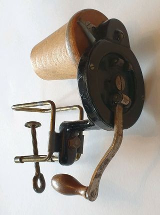 Rare vintage/antique Singer? Knitting/sock/sewing machine yarn wool winder spool 5