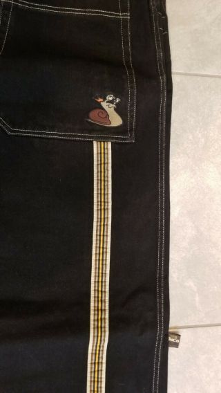 Jnco jeans slug 34x32 26 inch trail style J178 cut 013210 black 90s vintage 3