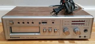 Panasonic Rs - 856 Vintage Stereo 8 Track Tape Deck