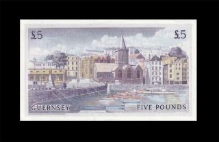 1969 THE STATES OF GUERNSEY 5 POUNDS Sig.  Bull RARE ( (GEM UNC)) 2
