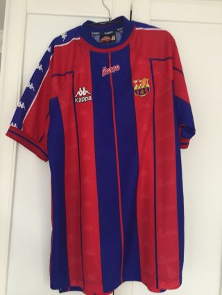 2 Vintage Barcelona Football Shirts