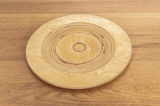 Mid Century Wooden Plate by Saarinen for Keuruu Made in Finland Wood Vintage 2