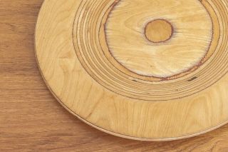 Mid Century Wooden Plate by Saarinen for Keuruu Made in Finland Wood Vintage 4