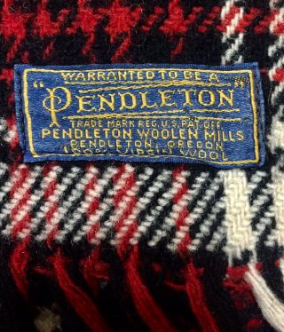 Pendleton Vintage Macdonald Tartan Plaid Lap Robe Throw Stadium Blanket Wool Usa