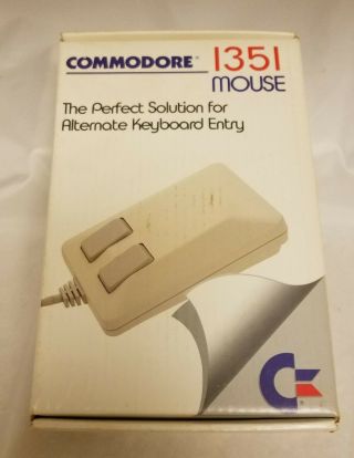 Vintage Commodore 64/128 Mouse 1351 And Floppy Disk