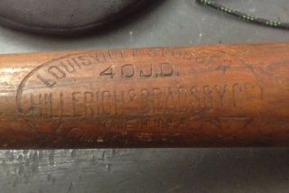 Vintage Louisville Slugger 40 J.  D.  35 Inch 41 Oz Baseball Bat Knobless