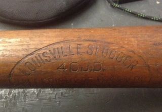 Vintage Louisville Slugger 40 J.  D.  35 Inch 41 Oz Baseball Bat Knobless 2
