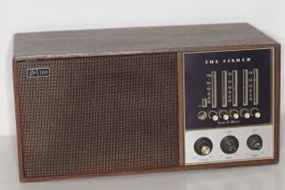 Vintage The Fisher Model 100 Microceiver Am/fm Desk Radio &