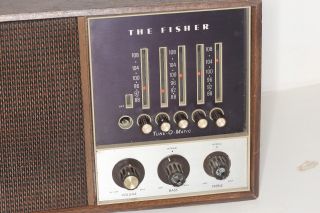 Vintage The Fisher Model 100 Microceiver AM/FM Desk Radio & 2
