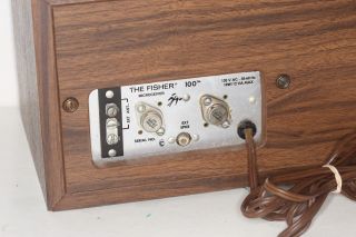 Vintage The Fisher Model 100 Microceiver AM/FM Desk Radio & 4