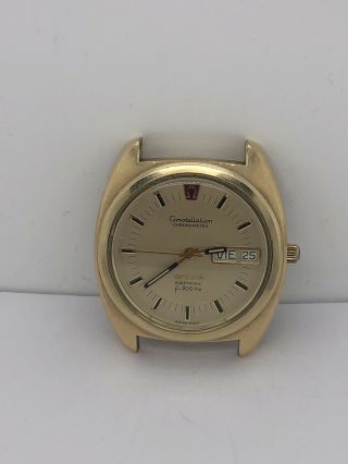 Omega Constellation Electronic Chronometer F300hz Gold Plated Parts Watch