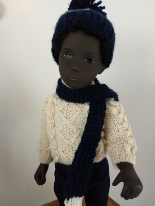 16 " Vintage Sasha Doll Caleb,  Black Hair Brown Eyes