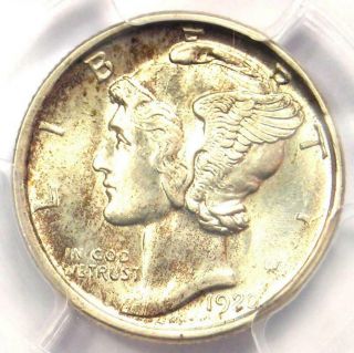 1920 - D Mercury Dime 10c - Pcgs Uncirculated Details (unc) - Rare Ms Bu Coin