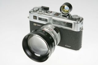 Vtg Yashica Electro 35 Gsn Film Camera W/ Telephoto Lens & Finder