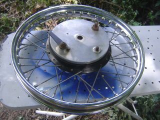 Vintage Bsa 19 " Front Wheel With Brakes W M 2.  19 Jones 67 Made In England