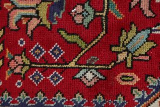 10 x 13 Traditional Floral Area Rugs Hand - Knotted Wool Dinning Room Carpet RED 11