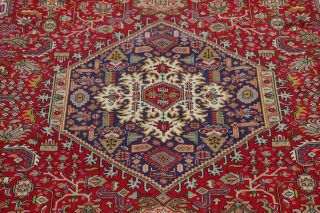10 x 13 Traditional Floral Area Rugs Hand - Knotted Wool Dinning Room Carpet RED 4