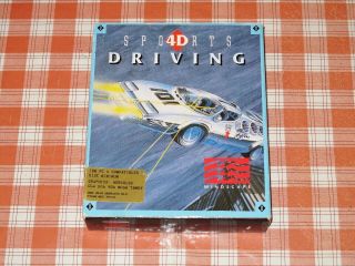 4d Sports Driving.  Stunts.  Big Box Vintage Ibm Pc Game.  Racing Mindscape Dsi