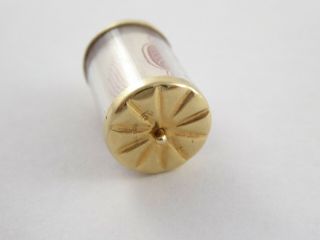 VINTAGE SOLID 9CT GOLD EMERGENCY 10 SHILLING NOTE CHARM PENDANT 3.  4 g 4