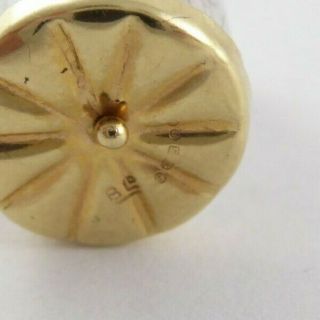 VINTAGE SOLID 9CT GOLD EMERGENCY 10 SHILLING NOTE CHARM PENDANT 3.  4 g 7