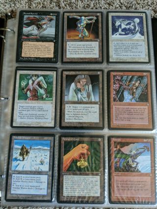 Magic The Gathering Ice Age Complete Set Includes Basic Land Very