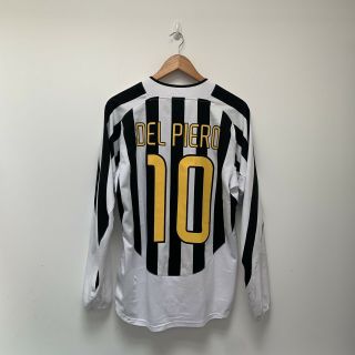 Juventus Home Shirt 03/04 Nike (m) Del Piero Vintage Football Rare Retro Italy