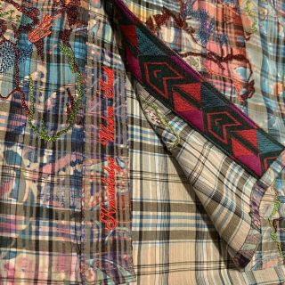 Robert Graham RARE Limited Edition Pattern Large Multicolor Embroidered 3