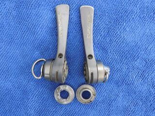 Vintage Shimano Dura Ace 8 Speed Downtube Shifters Sl - 7402 Index/friction
