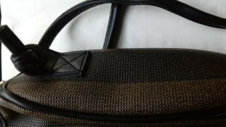 Vintage Fendi Made in Italy Coated Canvas Stripe Crossbody Handbag Bag 3